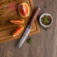 Grandsharp Rose Wood Handle Damascus Utility Knife