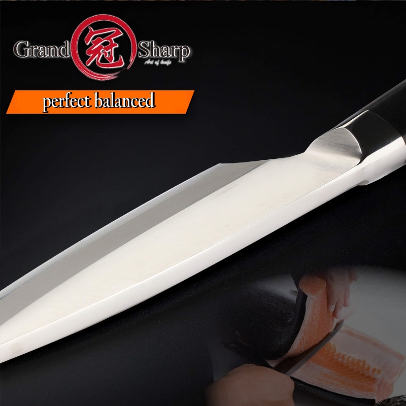 Professional Japanese Deba Fish Head Knife Salmon Knife Sashimi Sushi Chef Kitchen Cooking Knives 5Cr15mov Stainless Steel