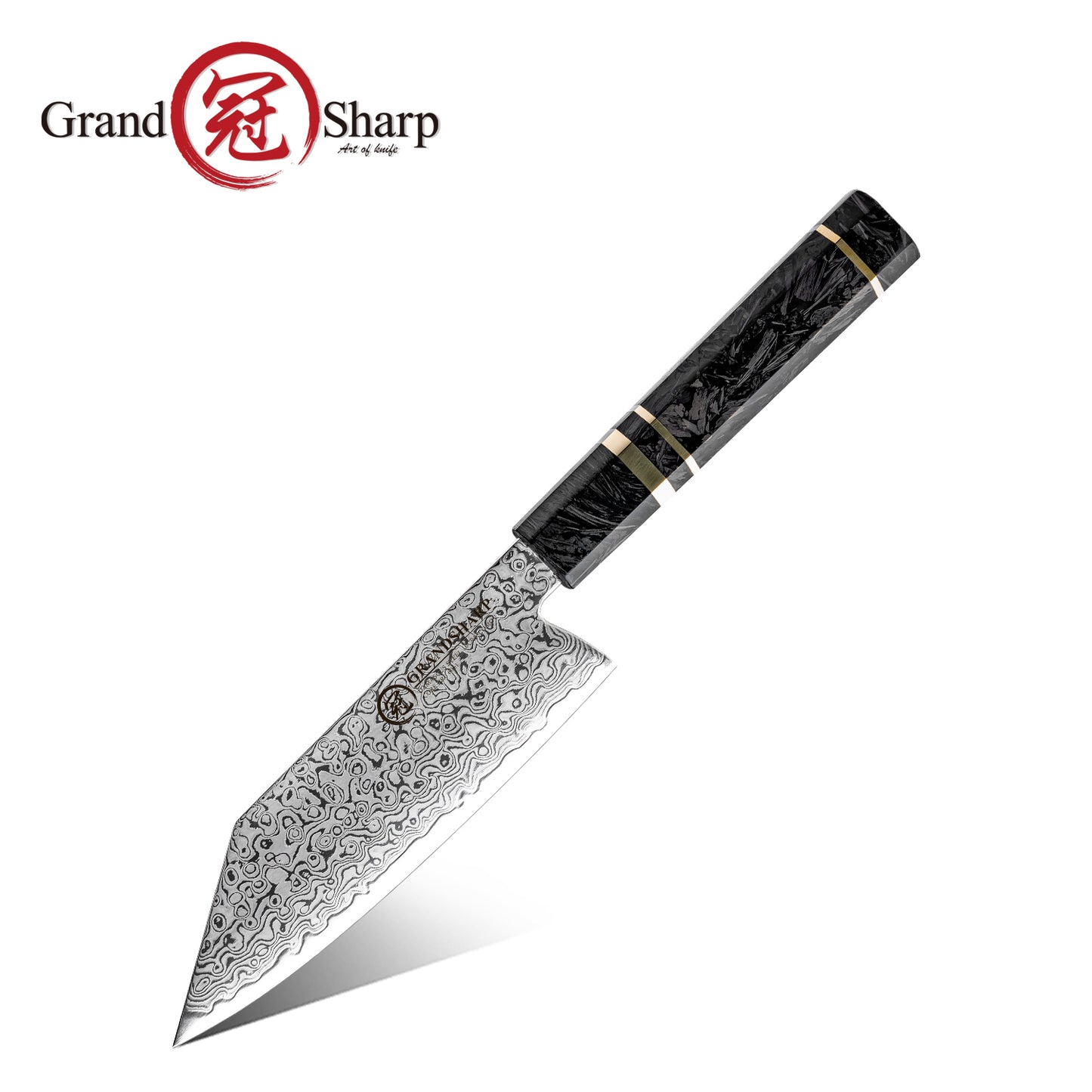 Grandsharp 10Cr15CoMoV Damascus Handmade Chef Kitchen Knife