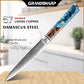 Grandsharp Damascus 10Cr15CoMoV Kitchen Chef Bread Paring Fruit Cleaver Knife Set