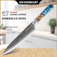 Grandsharp Damascus 10Cr15CoMoV Kitchen Chef Bread Paring Fruit Cleaver Knife Set