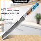 Grandsharp Damascus 10Cr15CoMoV Kitchen Chef Bread Paring Fruit Cleaver Knife Set