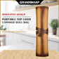 Grandsharp Fashionable Leather Knife Roll Bag First Layer Cowhide 3 Main Pockets 2 Extra Slot Suitable For Chef Santoku Knives