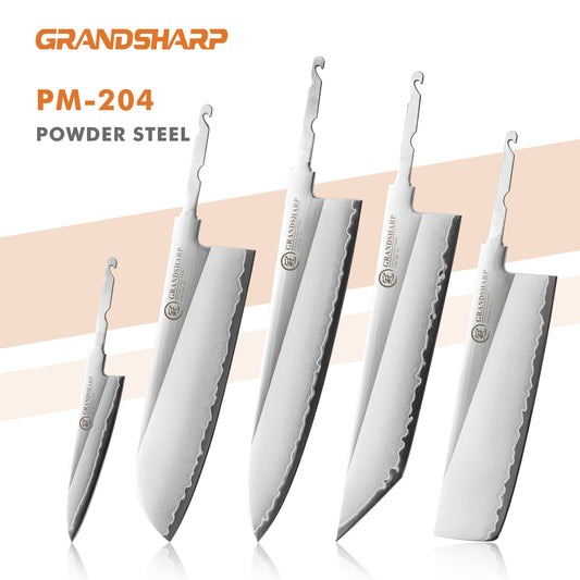 Grandsharp DIY Blade Hidden Tang PM204 / M390 san mai steel