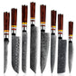 Kitchen Knives Damascus Steel AUS-10 Chef Knife Kiritsuke Boning Bread Santoku Slicing Utility Knife Cooking Tools