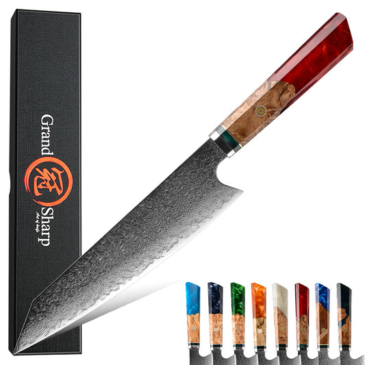 8.2 Inch Chef's Knife 67 Layers Japanese Damascus Kitchen Knife Kitchen Stainless Steel Tool Knives