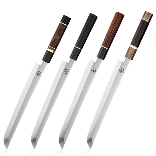Premium Japanese Kitchen Knife Sakimaru Chef Knife 8cr18mov Steel Tuna Sashimi Cutting Tool Saya Scabbard Gift Box