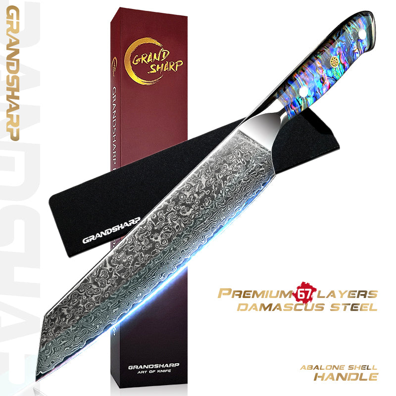 Grandsharp Professional Damascus Knife Set AUS10 High Carbon Japanese Steel Chef Knife Cleaver Paring Steak Bread Knives 1-11PCS