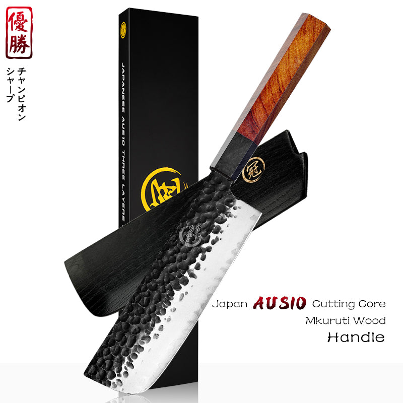 Professional Japanese Chef Knives Set 3 Layers AUS-10 Steel Meat Cleaver Salmon Fish Filleting Santoku Knife Gift