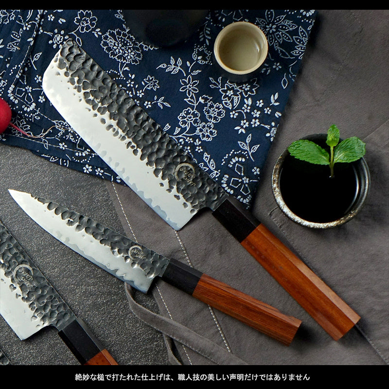 Professional Japanese Chef Knives Set 3 Layers AUS-10 Steel Meat Cleaver Salmon Fish Filleting Santoku Knife Gift