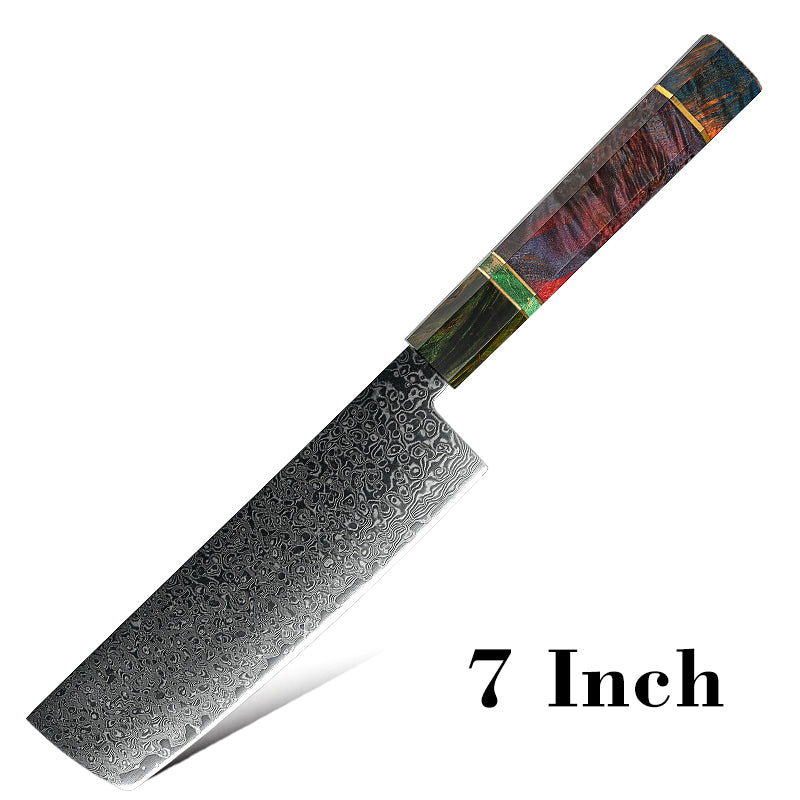 Professional Damascus Kitchen Knife vg10 Japanese Stainless Steel Chef Knife Meat Gyuto Utility Kiritsuke Butcher Cutter Tools