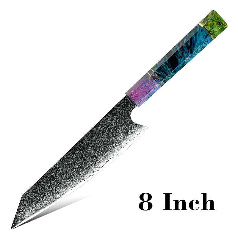 Professional Damascus Kitchen Knife vg10 Japanese Stainless Steel Chef Knife Meat Gyuto Utility Kiritsuke Butcher Cutter Tools