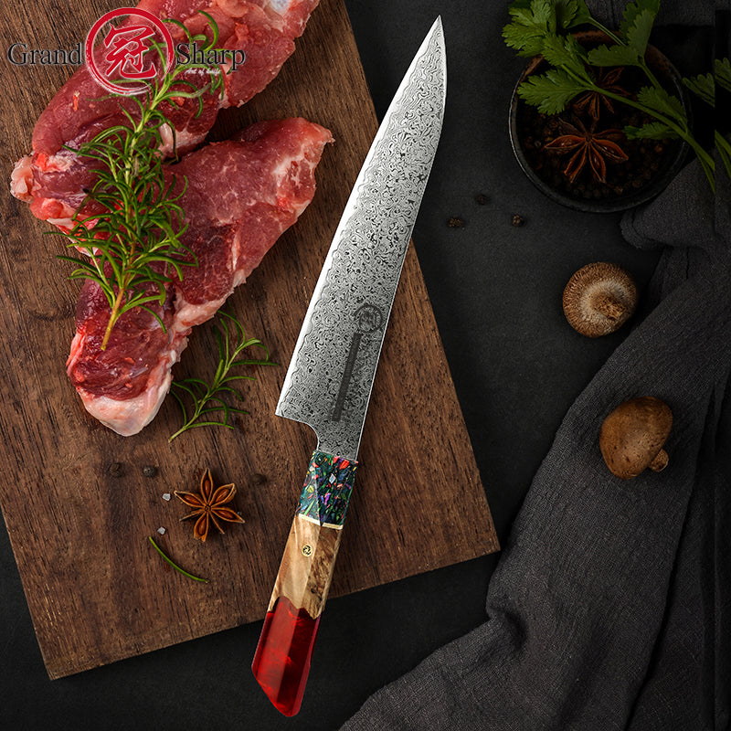 8.6 Inch Chef's Knife 67 Layers vg10 Japanese Damascus Kitchen Knife Kitchen Stainless Steel Tool Gyuto Knives