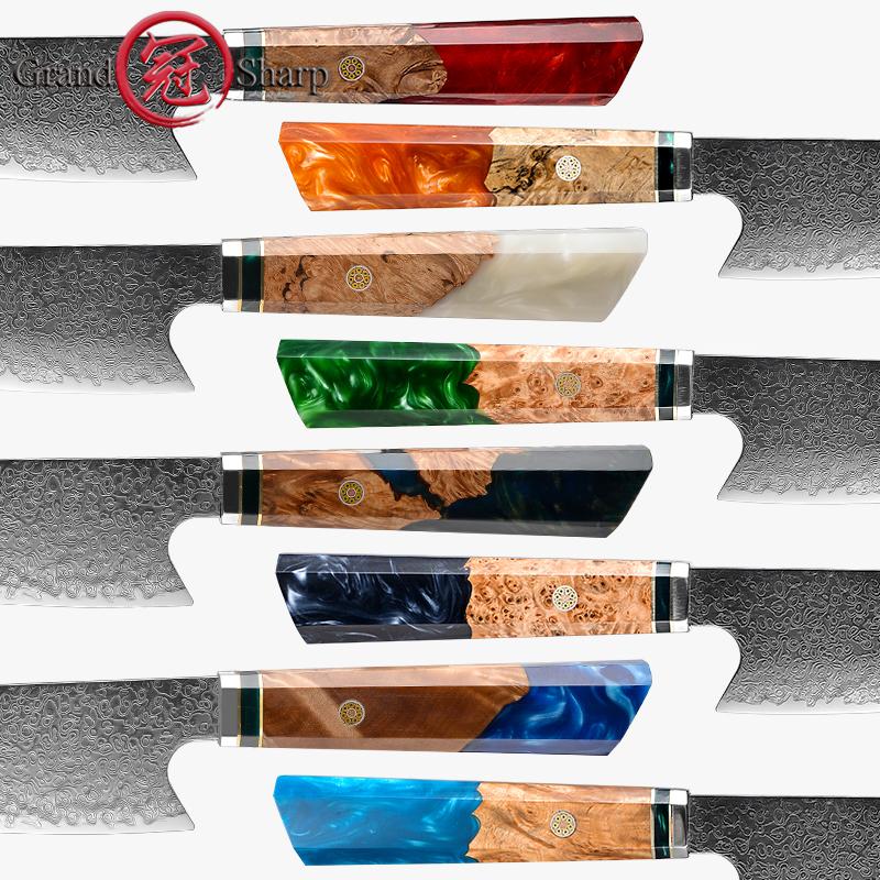 8.2 Inch Chef's Knife 67 Layers Japanese Damascus Kitchen Knife Kitche –  grandsharp-knives